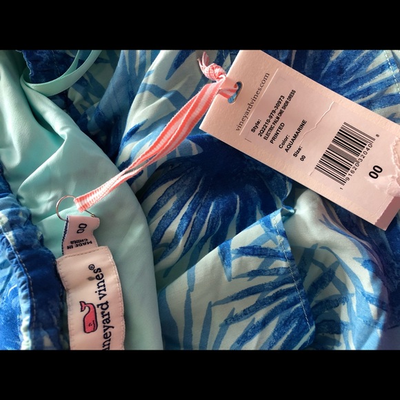 Vineyard vines Electric Palm High-Low Maxi Dress - Picture 8 of 8